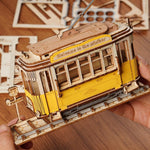 Puzzle 3D en bois de Tramway