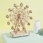 Puzzle 3D en bois grande roue