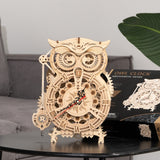 Puzzle 3D Horloge hibou