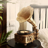 Puzzle 3D en bois Gramophone 