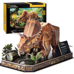 Puzzle 3D Dinosaure tricératops