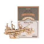 Puzzle 3D en bois Bateau à voile